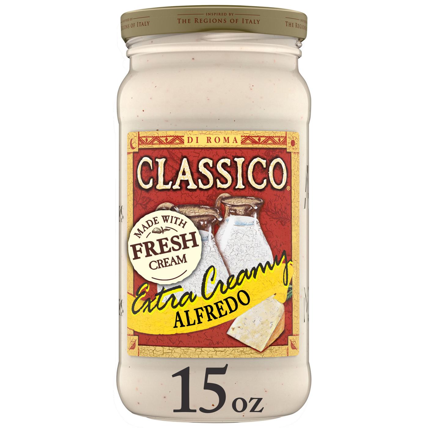 Classico Extra Creamy Alfredo Pasta Sauce; image 1 of 5