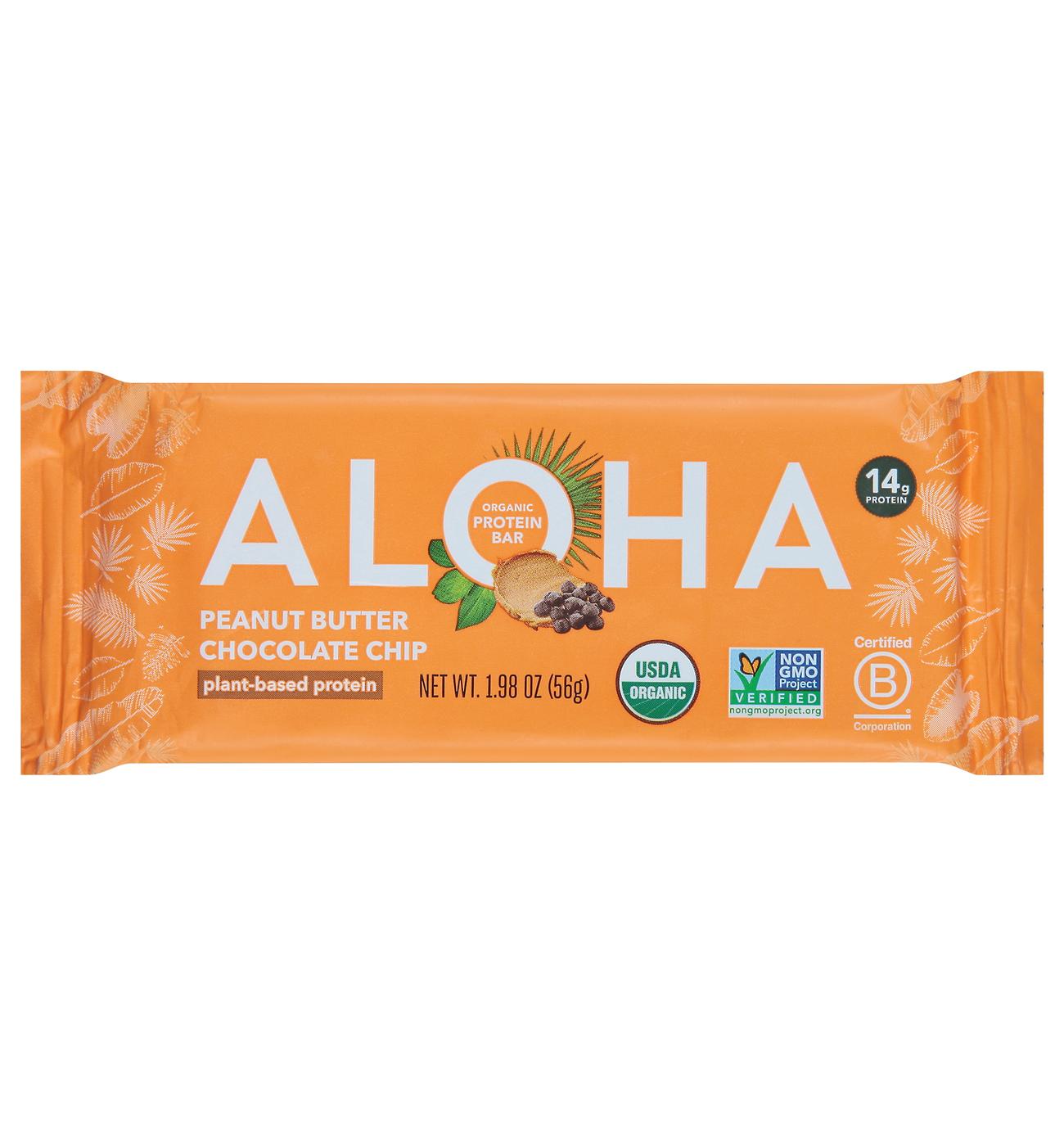 Aloha 14g Protein Bar - Peanut Butter Chocolate Chip; image 1 of 4