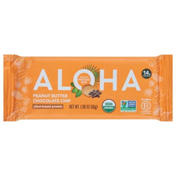 Aloha Organic 14g Protein Bar - Peanut Butter Chocolate Chip