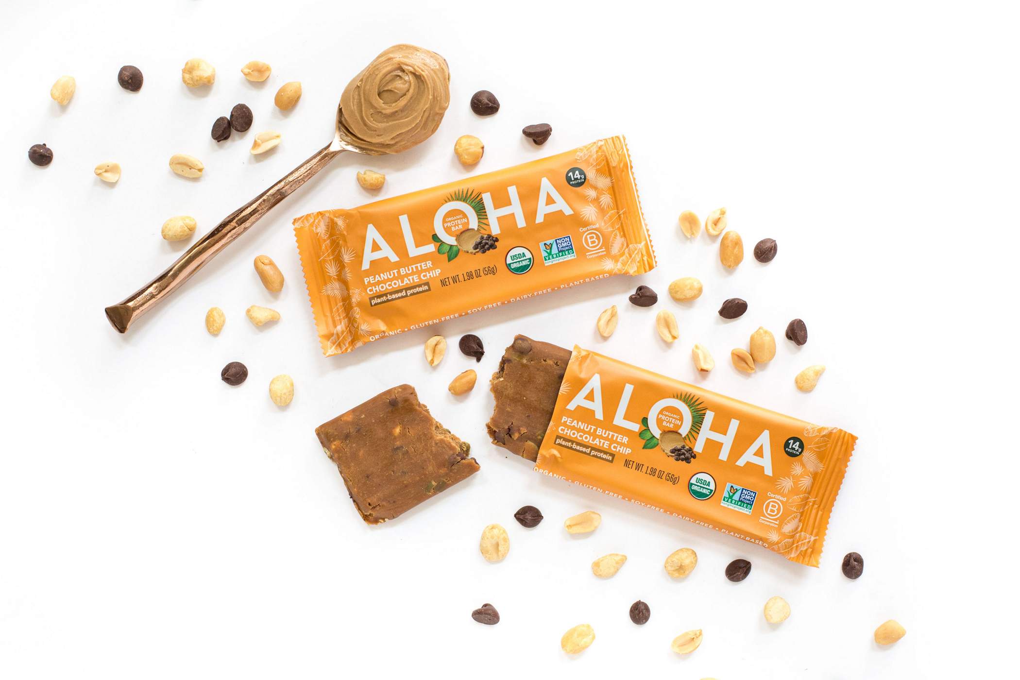 Aloha 14g Protein Bar Peanut Butter Chocolate Chip Shop Diet