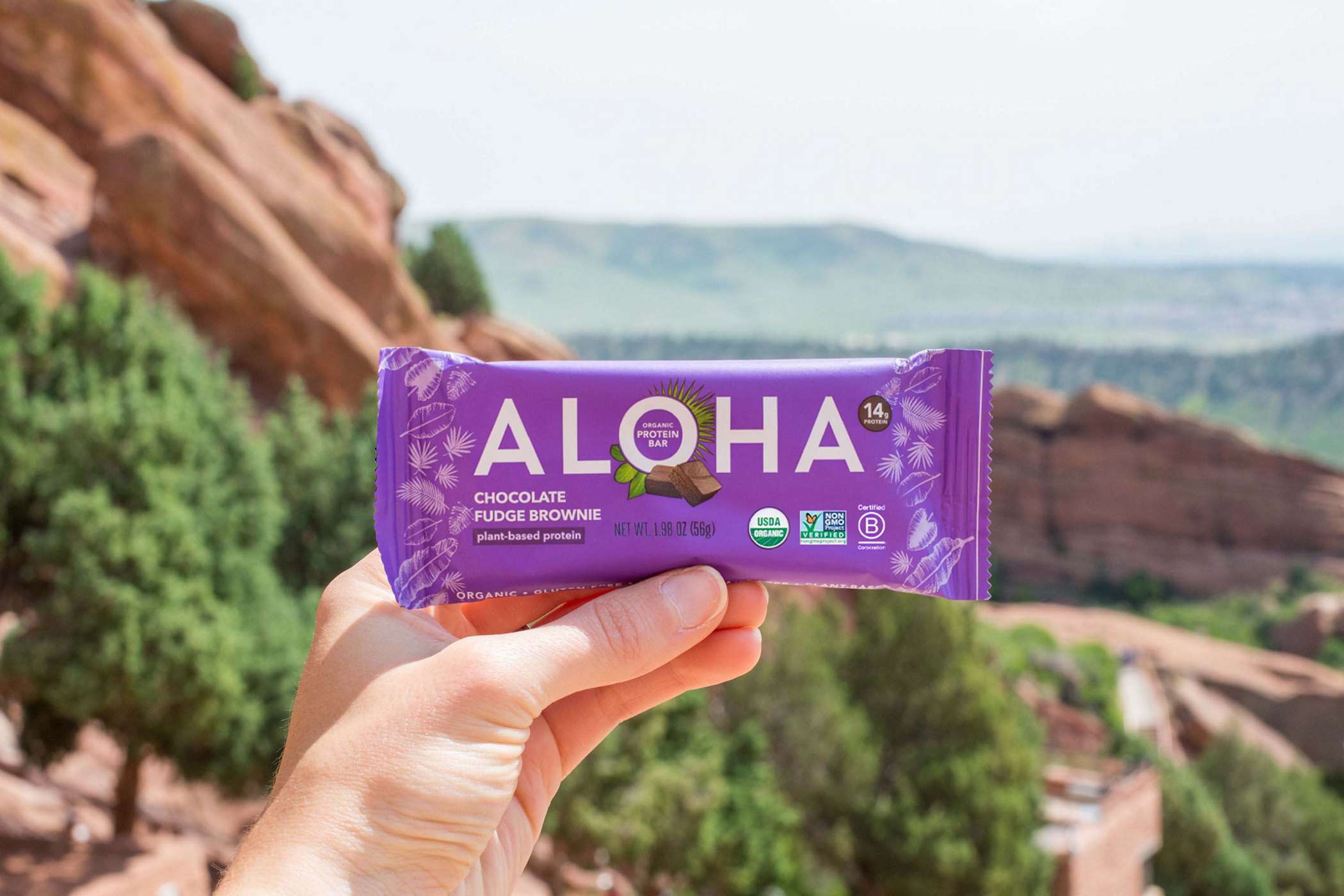 Aloha 14g Protein Bar Chocolate Fudge Brownie Shop Diet & Fitness
