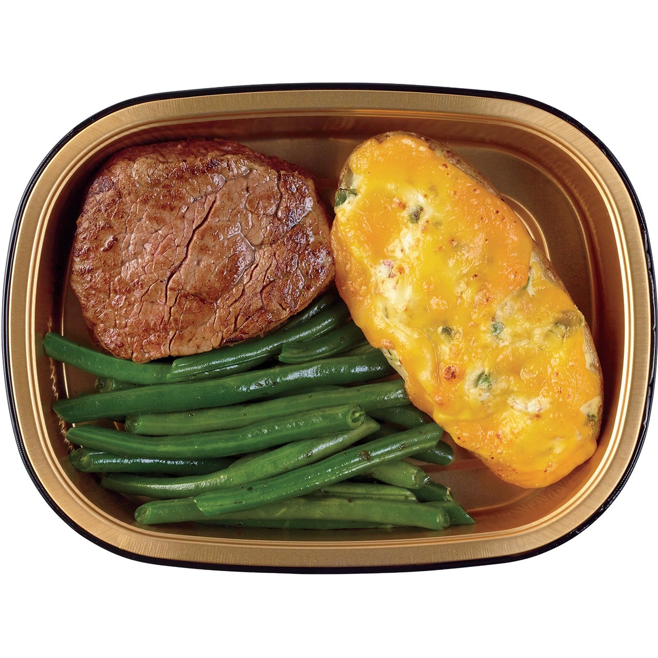 Meal Simple by H-E-B Beef Fillet with Green Beans & Jalapeno Popper Potato, Avg. 0.85 lb
