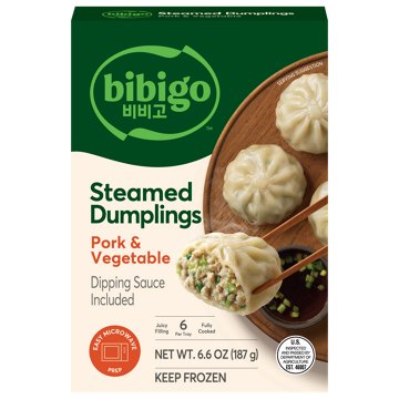 bibigo Frozen Pork & Vegetable Steamed Dumplings, 6.6 oz