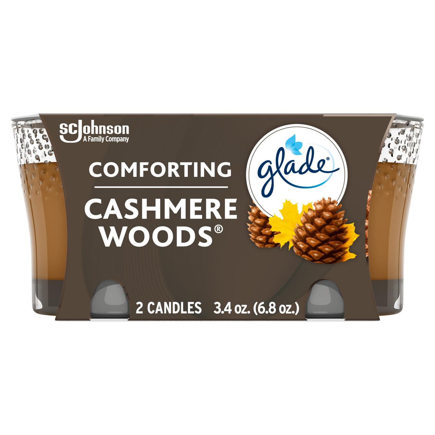 Glade Cashmere Woods Candle Value Pack; image 1 of 2