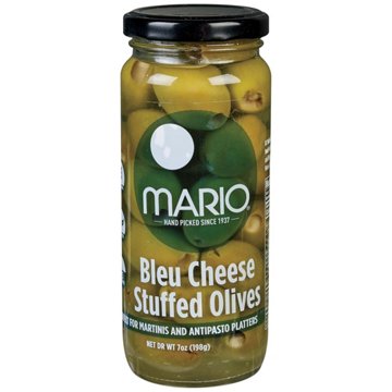 Mario Bleu Cheese Stuffed Olives, 7 oz