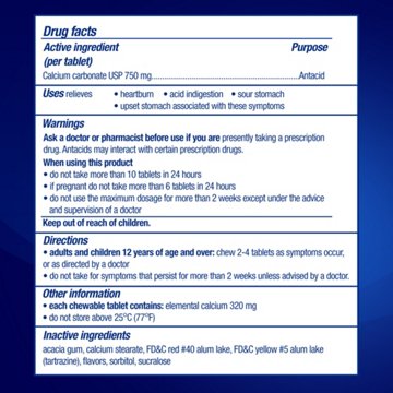 Tums Extra Strength Sugar Free Antacids, Melon Berry