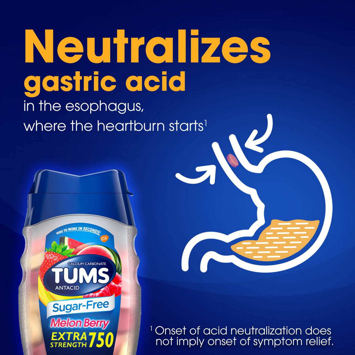 Tums Extra Strength Sugar Free Antacids, Melon Berry; image 5 of 9