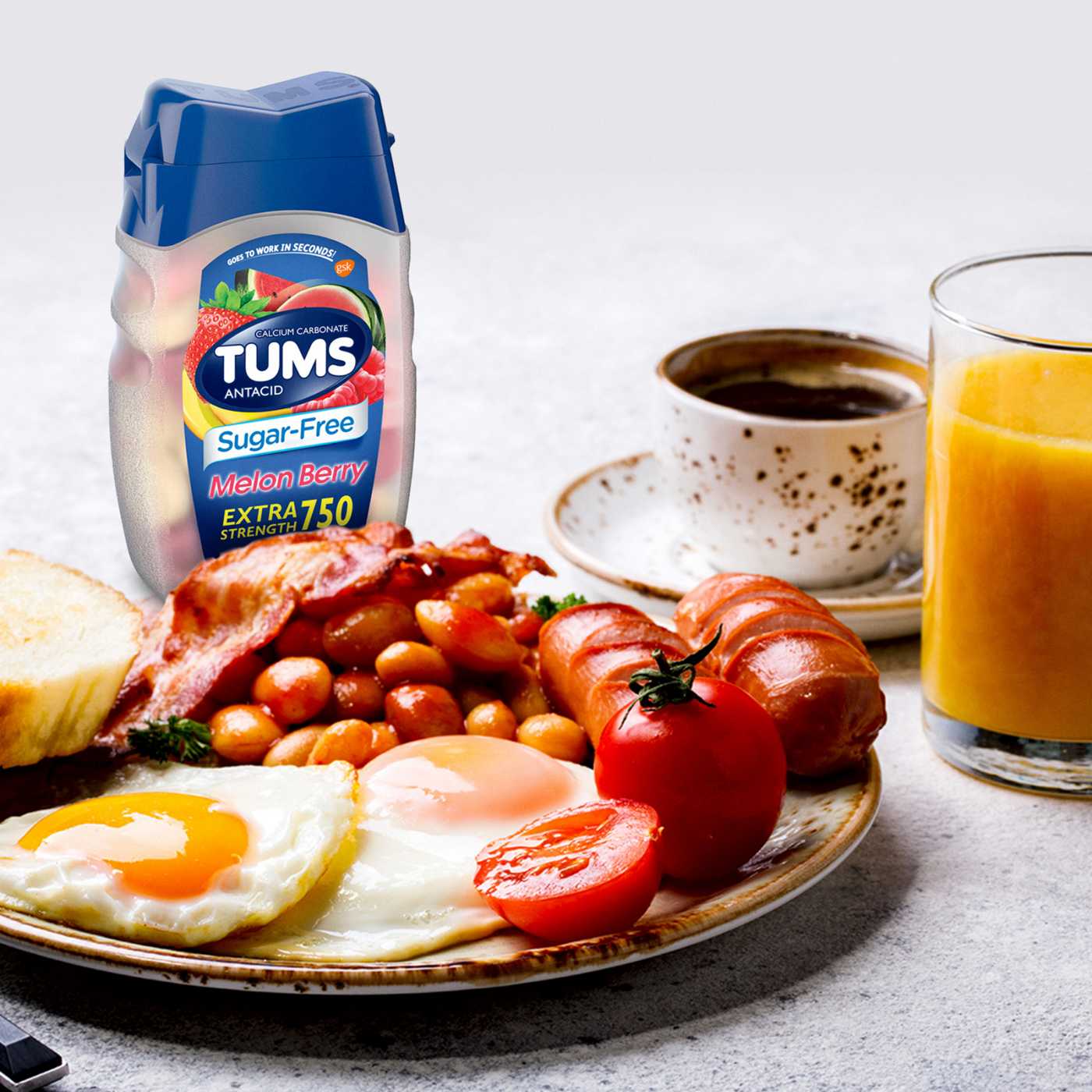 Tums Extra Strength Sugar Free Antacids, Melon Berry; image 6 of 9