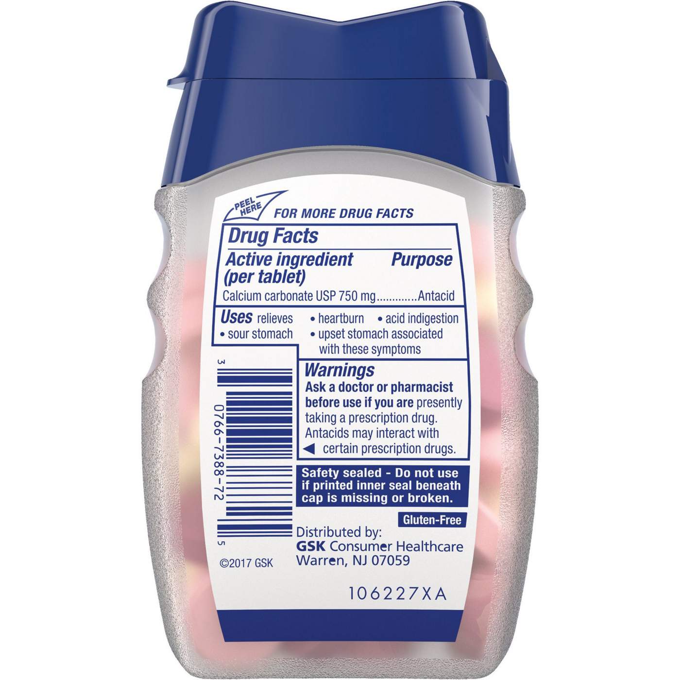 Tums Extra Strength Sugar Free Antacids, Melon Berry; image 8 of 9