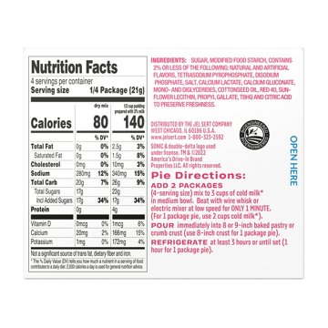 Sonic Pudding - Strawberry Shake, 3.9 oz