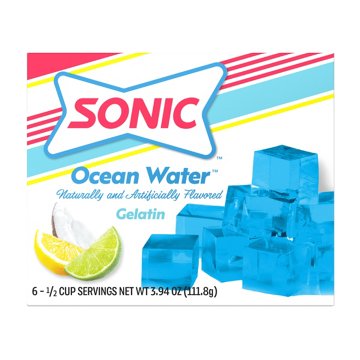 Sonic Gelatin - Ocean Water, 3.94 oz