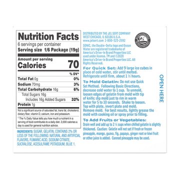 Sonic Gelatin - Ocean Water, 3.94 oz