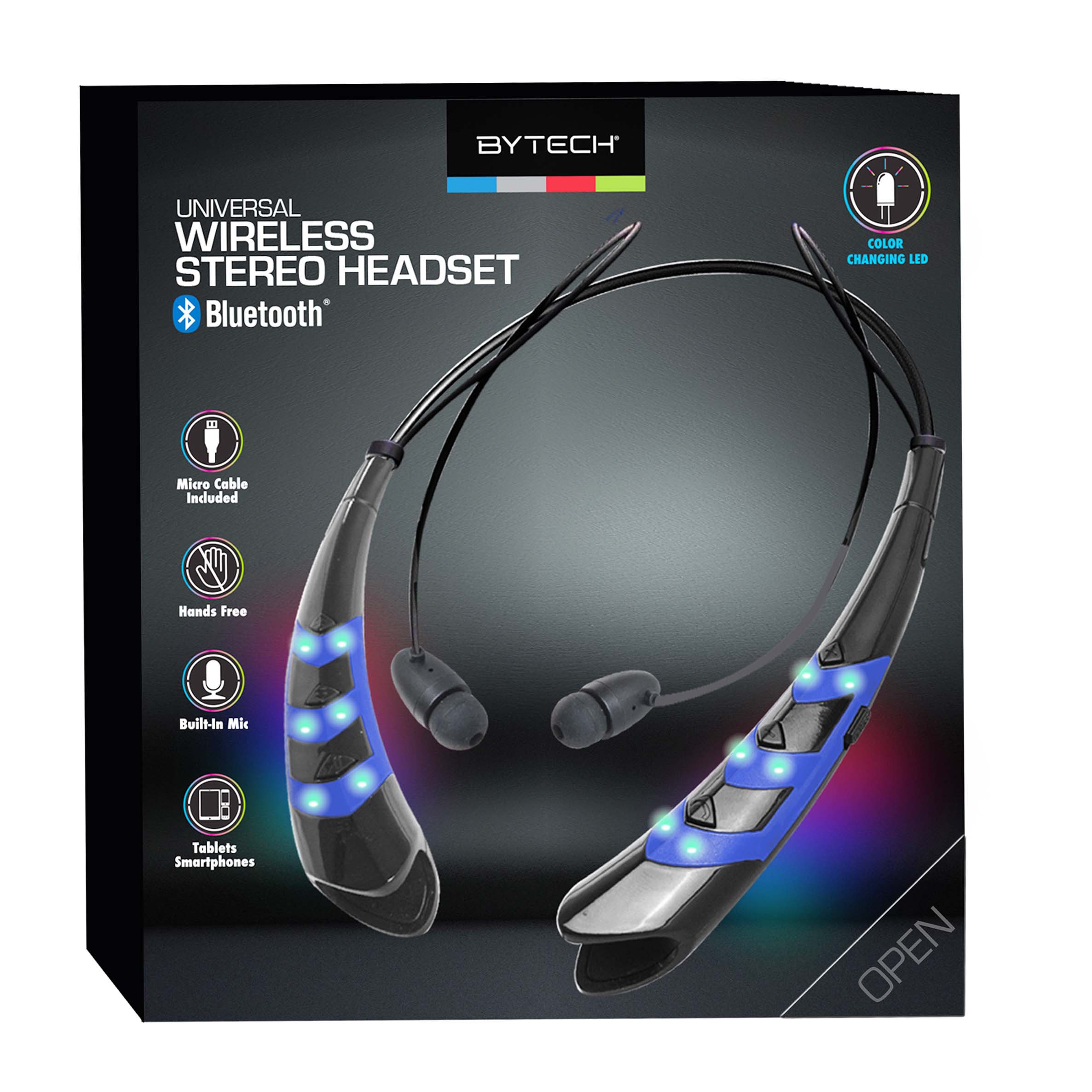 Polaroid wireless sport online headphones with led lights