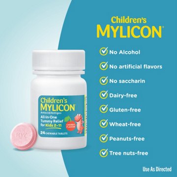 Mylicon Children's Tummy Relief for Kids, Cherry Flavor