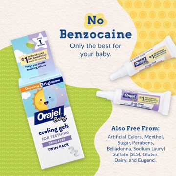 Baby Orajel Teething Gels Daytime & Nighttime Twin Pack, .18 oz