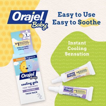 Baby Orajel Teething Gels Daytime & Nighttime Twin Pack, .18 oz