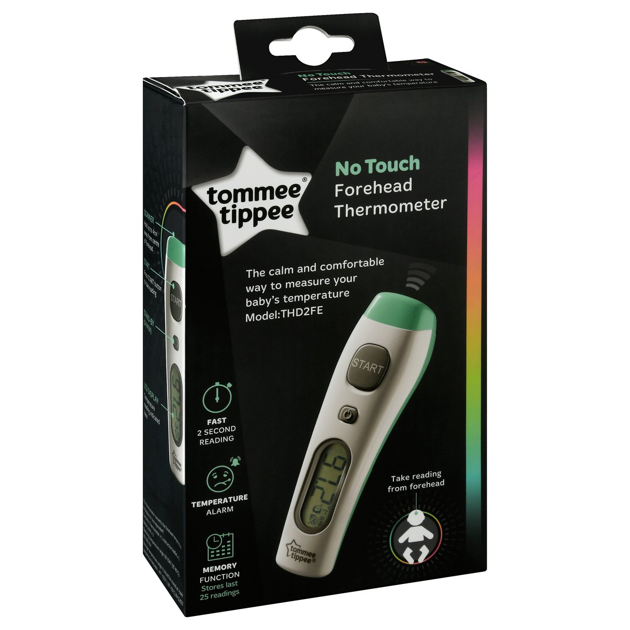 Baby Body Digital Thermometer Hygiene Tommee Tippee LCD No Touch Forehead BNIB 