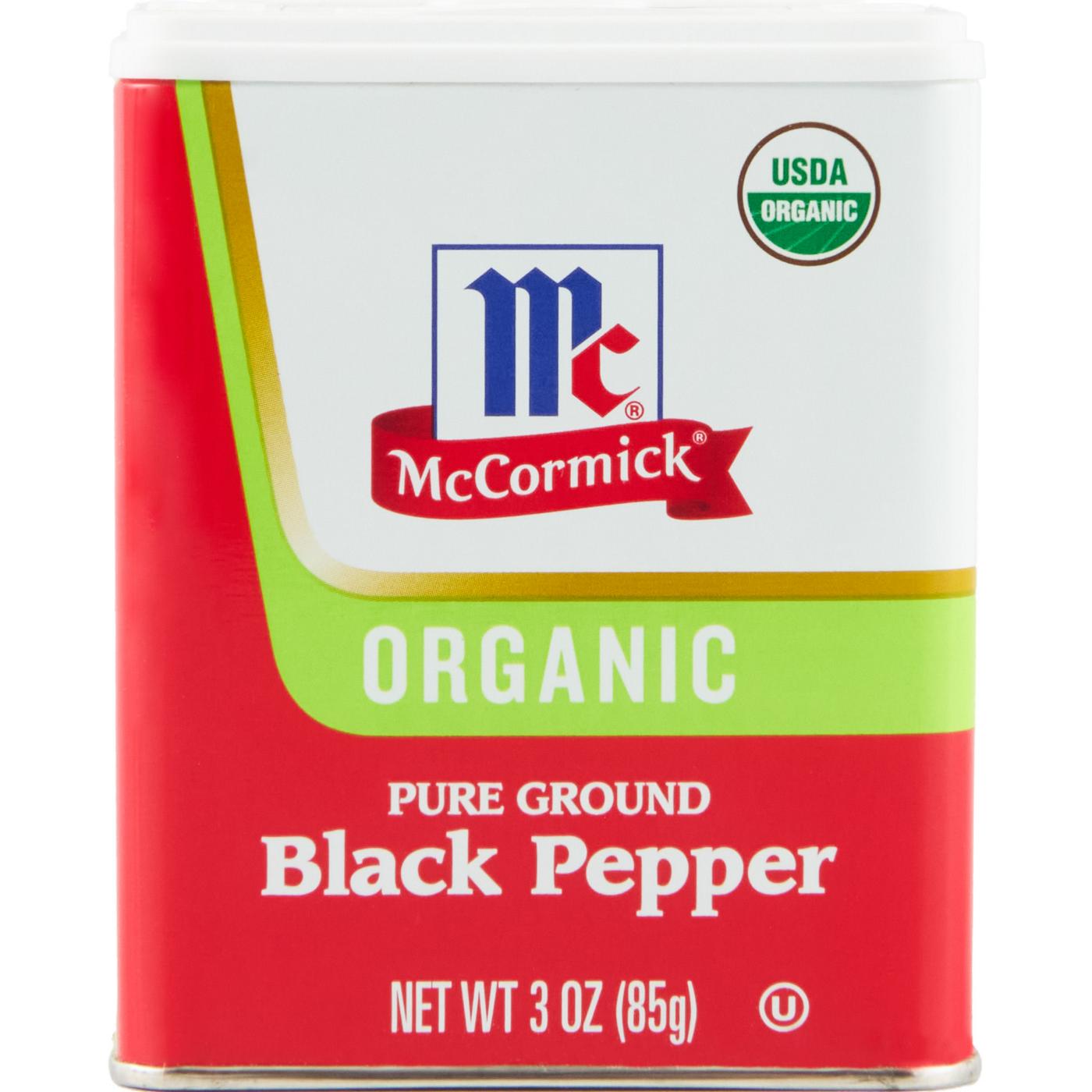 McCormick Organic Pure Ground Black Pepper; image 1 of 7