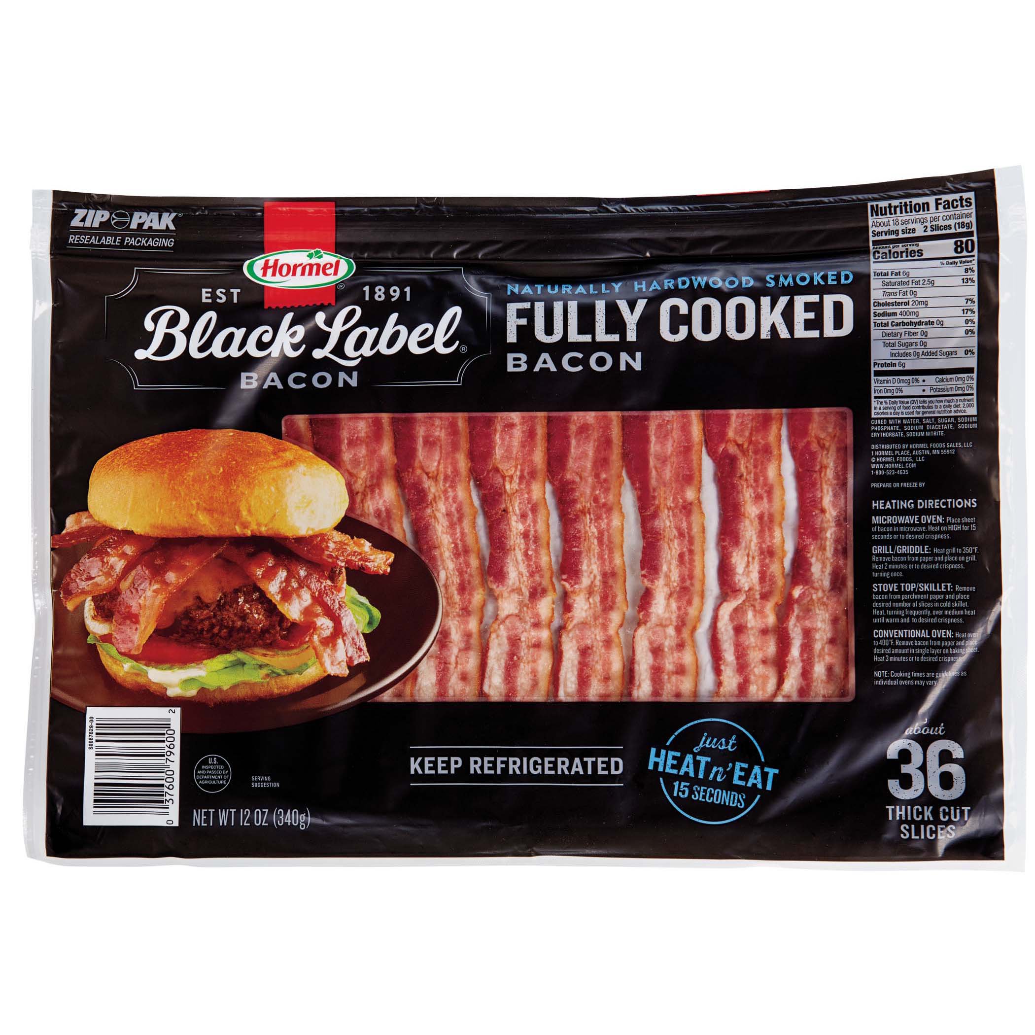 Hormel Fully Cooked Thick Cut Bacon, Club Pack - Shop Bacon at H-E-B