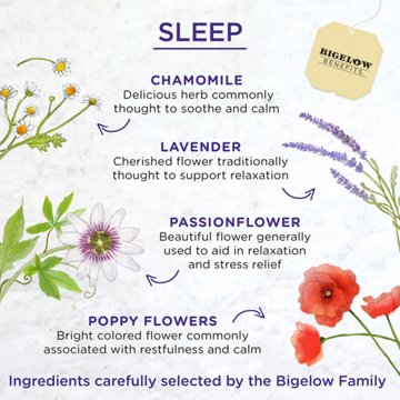 Bigelow Benefits Herbal Tea Chamomile Lavender