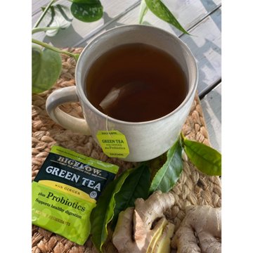Bigelow Green Tea with Ginger+ Probiotics