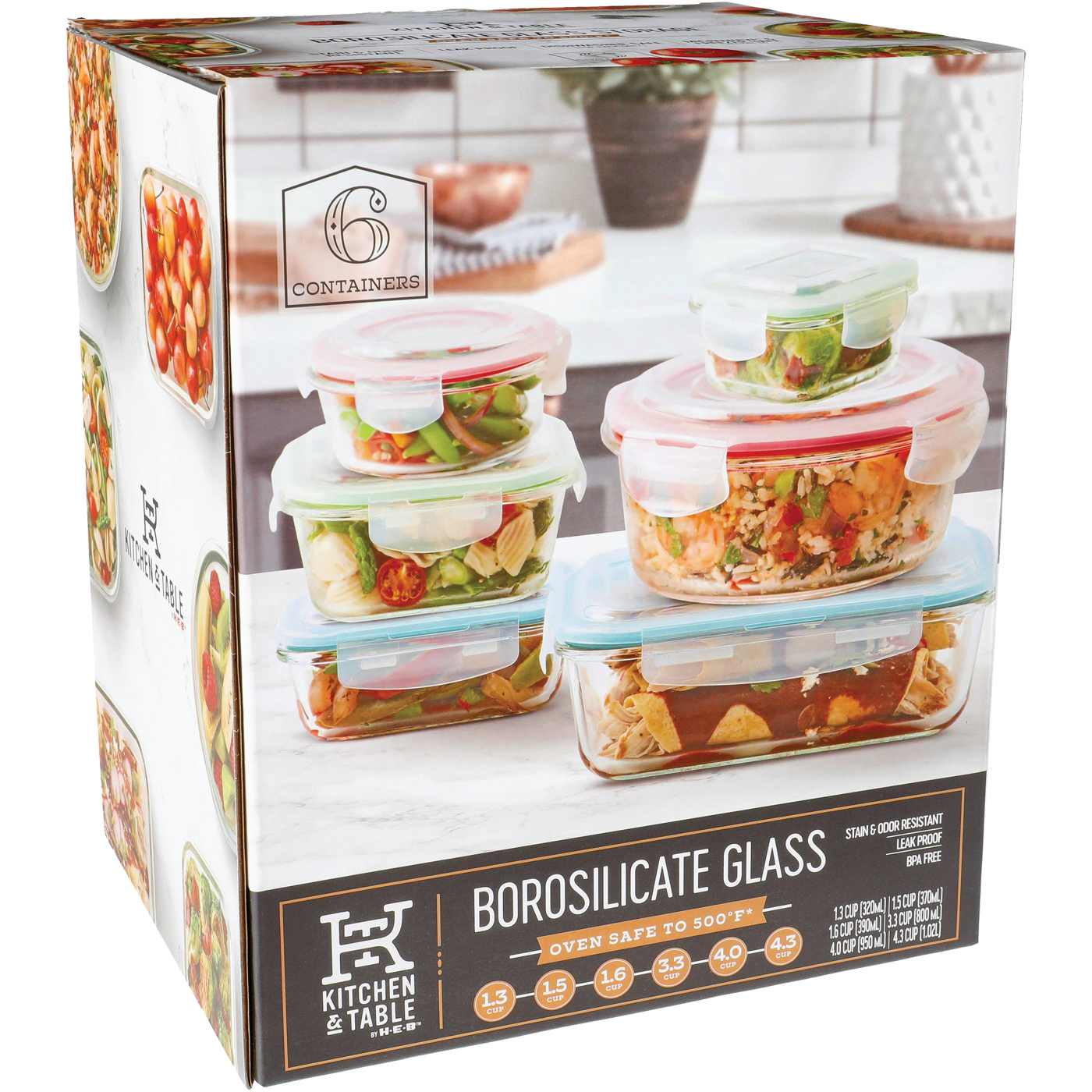 Glass Containers Lids Food Storage