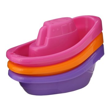 Munchkin Little Boat Train, Colors May Vary, 3 ct