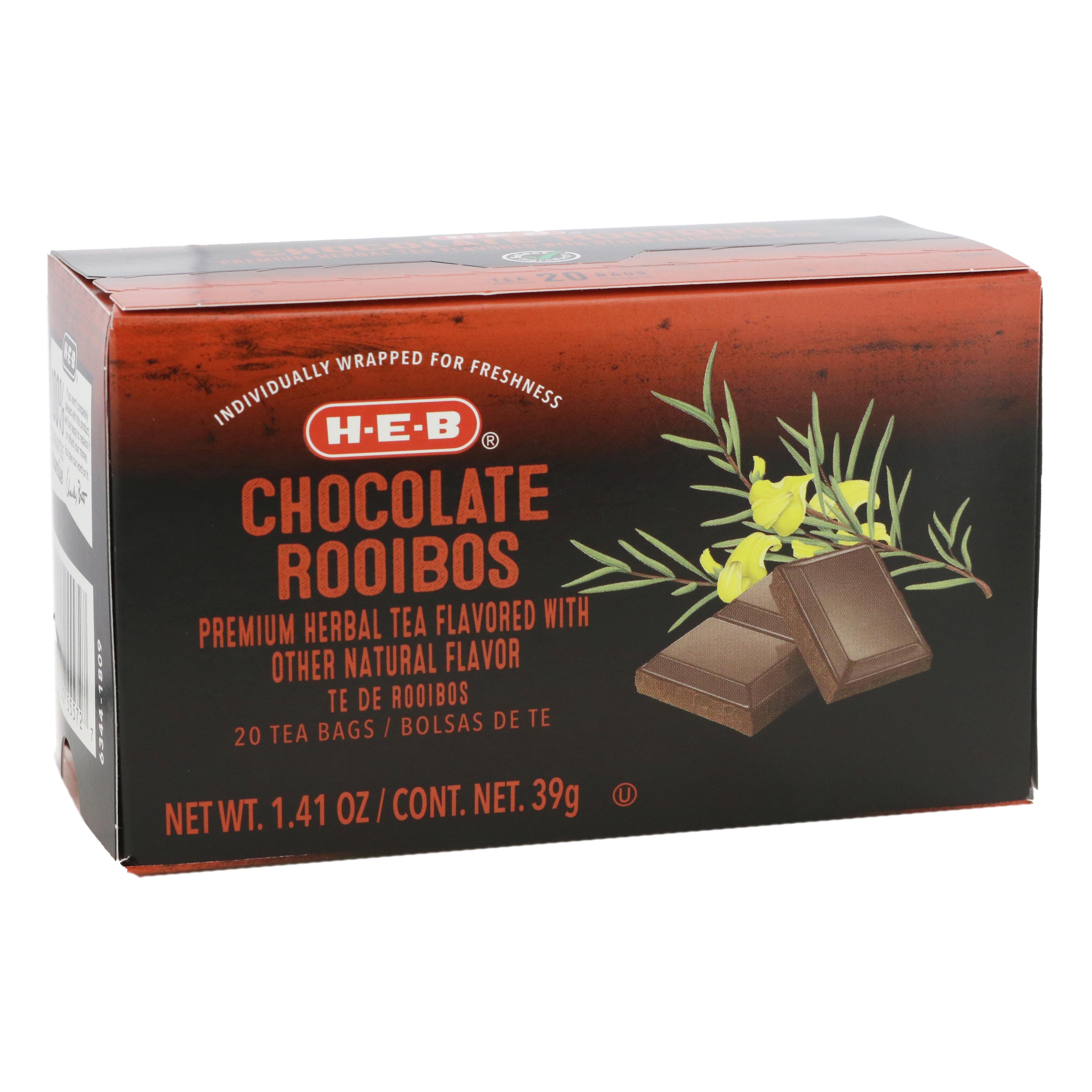 HEB Select Ingredients Chocolate Rooibos Tea Bags Shop Tea at HEB