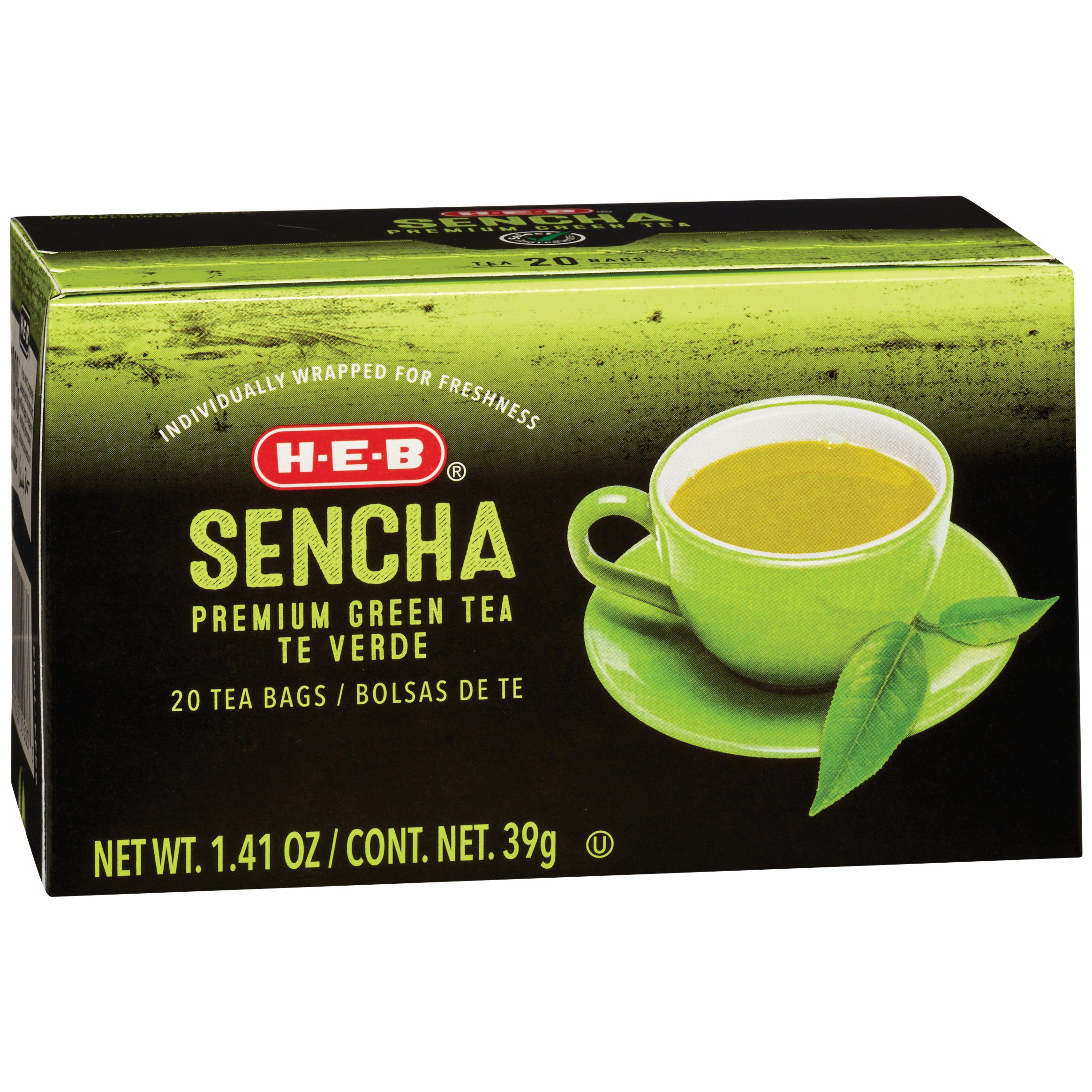 HEB Sencha Green Tea Bags Shop Tea at HEB