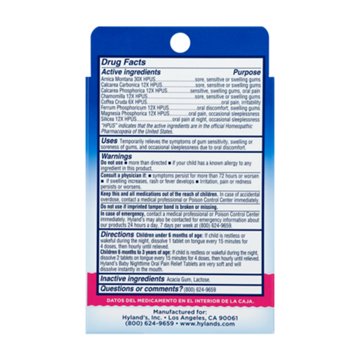 Hyland's Baby Oral Pain Relief Nighttime Quick-Dissolving Tablets, 125 ct