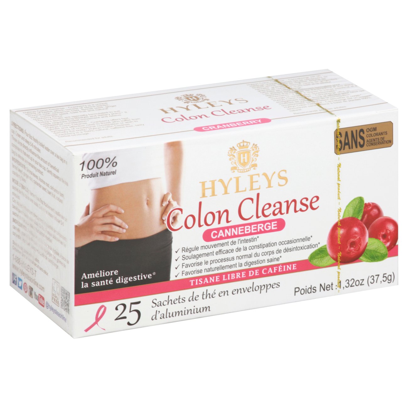 Hyleys Colon Cleanse Cranberry Tea Bags Shop Tea At H E B 