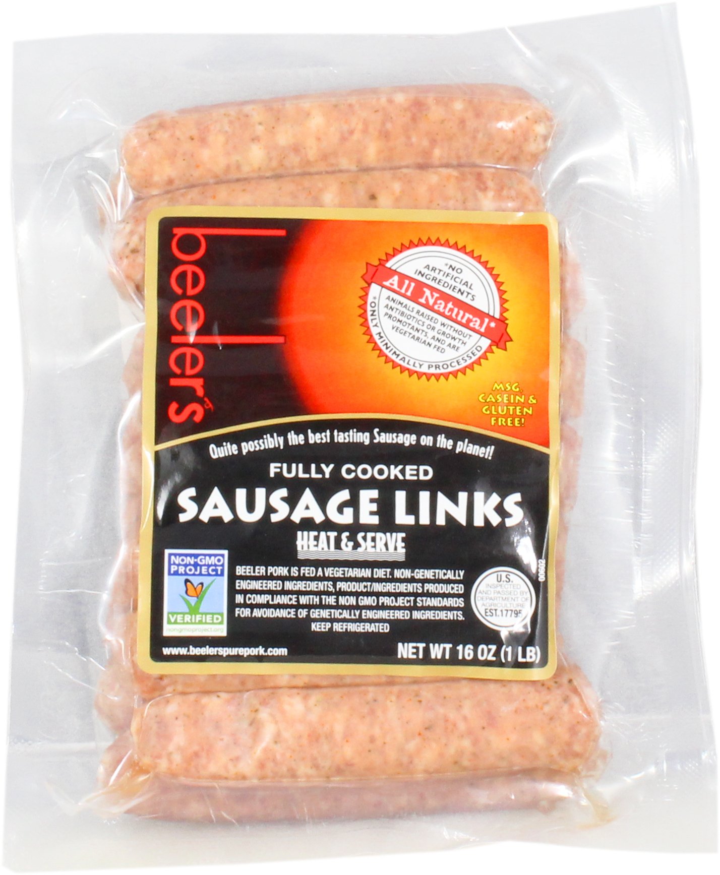 Beeler's AllNatural Fully Cooked Breakfast Sausage Shop Sausage at HEB