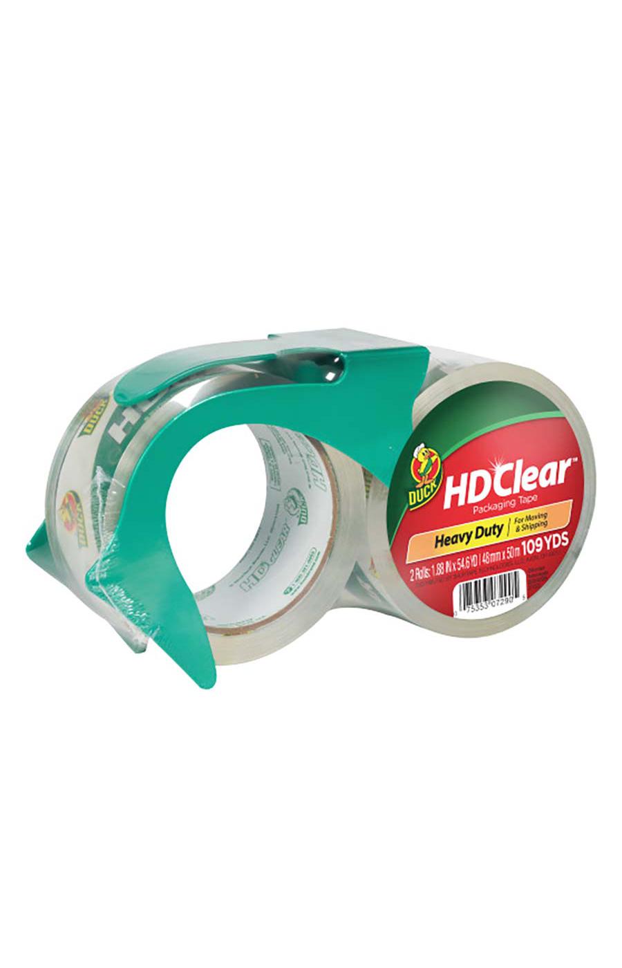 Duck HD Clear Heavy Duty Packing Tape with Dispenser - Shop Adhesives & Tape  at H-E-B