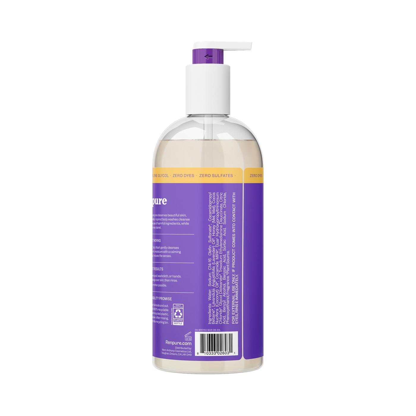 Renpure Calming Body Wash - Lavender & Honey; image 2 of 2