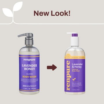 Renpure Calming Body Wash - Lavender & Honey