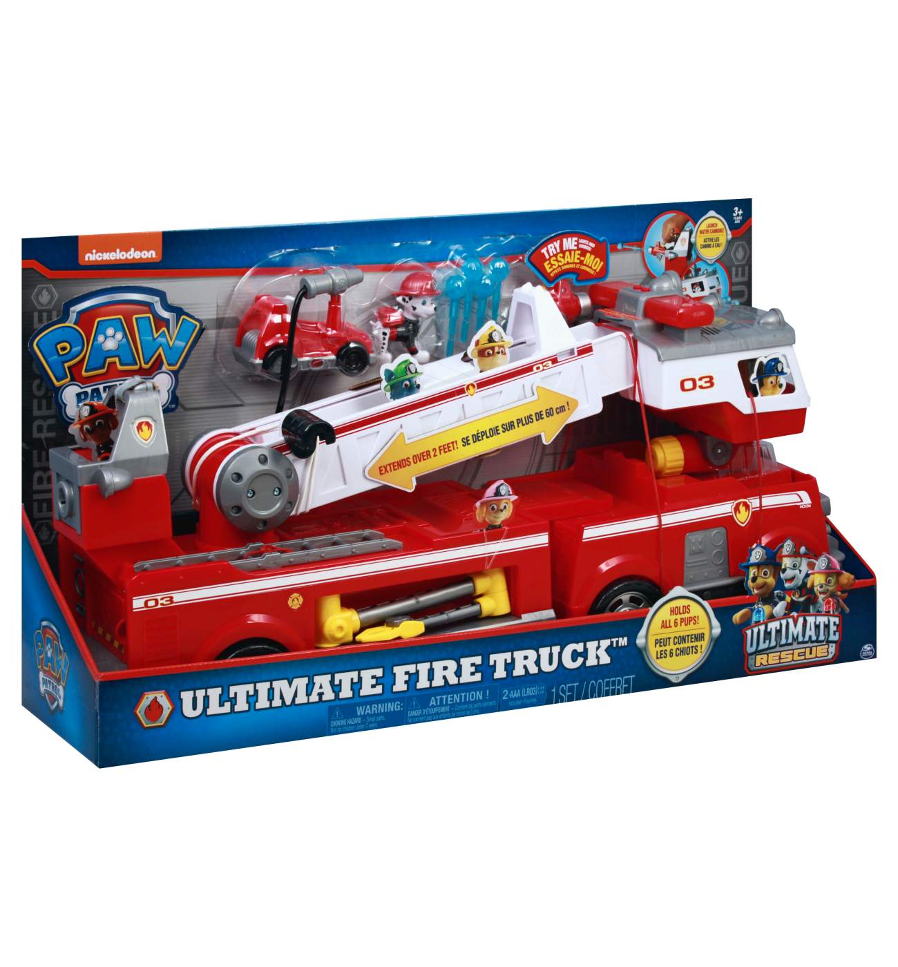 Spin Master Toys Paw Patrols Ultimate Rescue Fire Truck with Extendable Tall Ladder; image 2 of 2