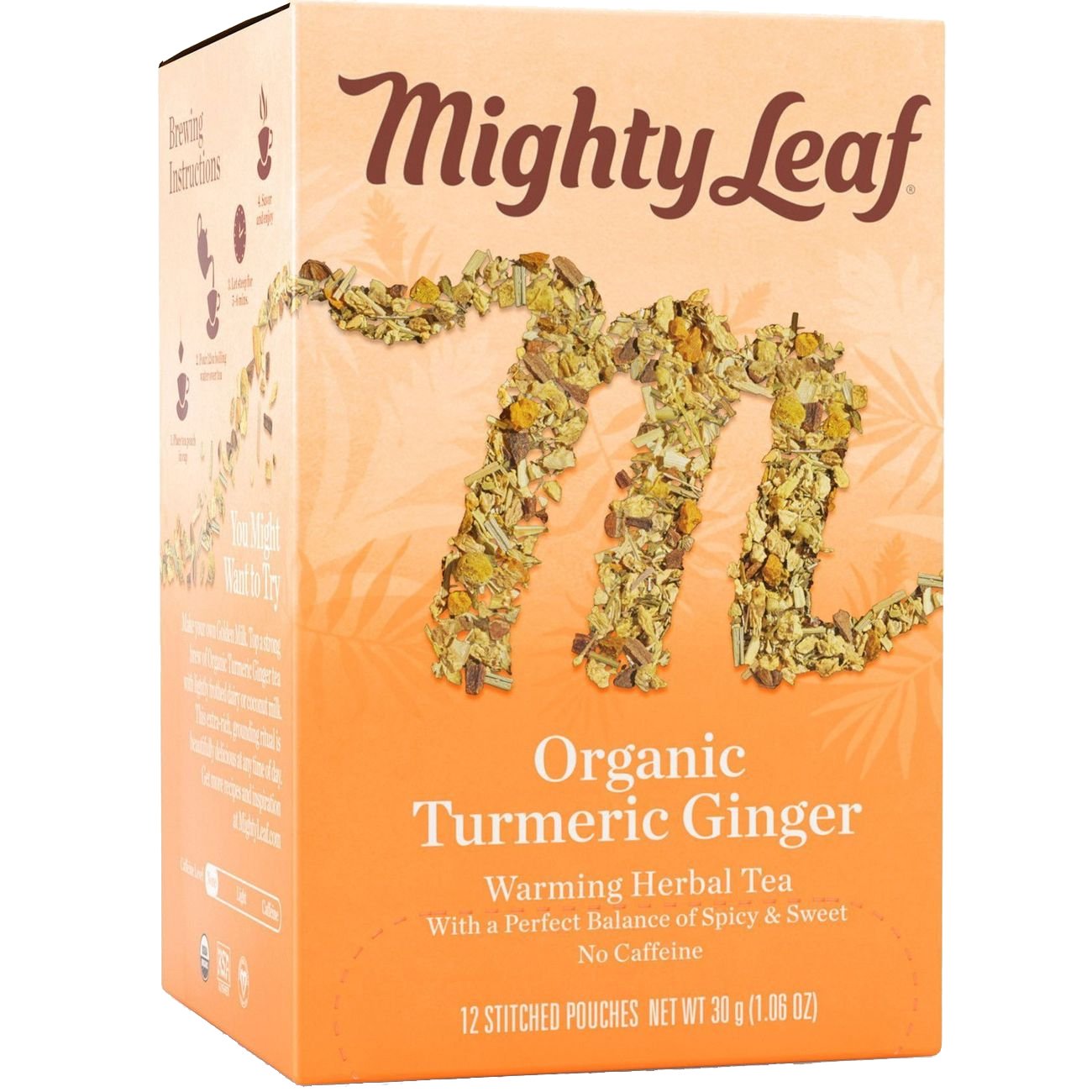 Mighty Leaf Tea Organic Tumeric Ginger Whole Leaf Tea Shop Tea at HEB