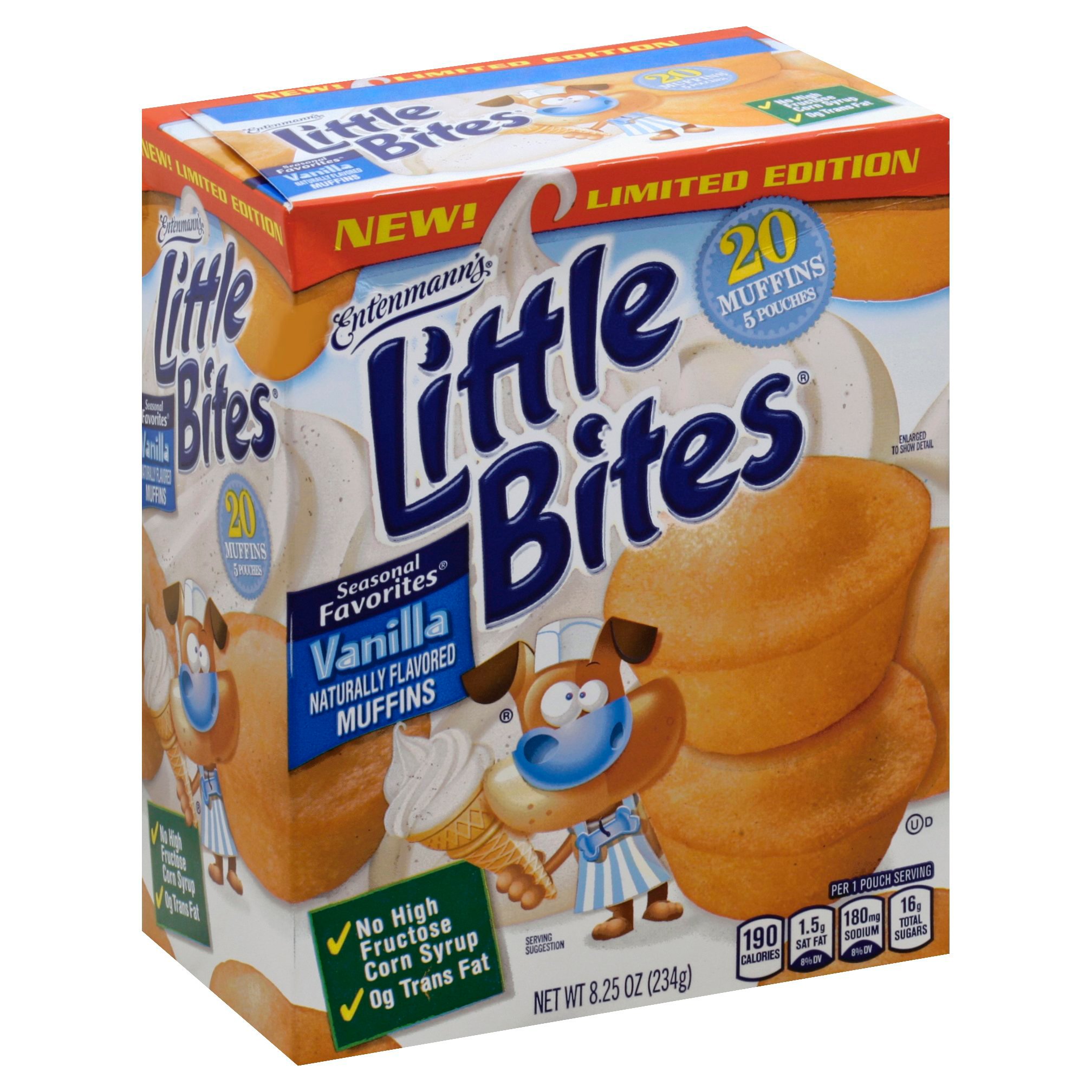 Entenmann's Little Bites Seasonal Favorites Vanilla Muffins Shop Snack cakes at HEB