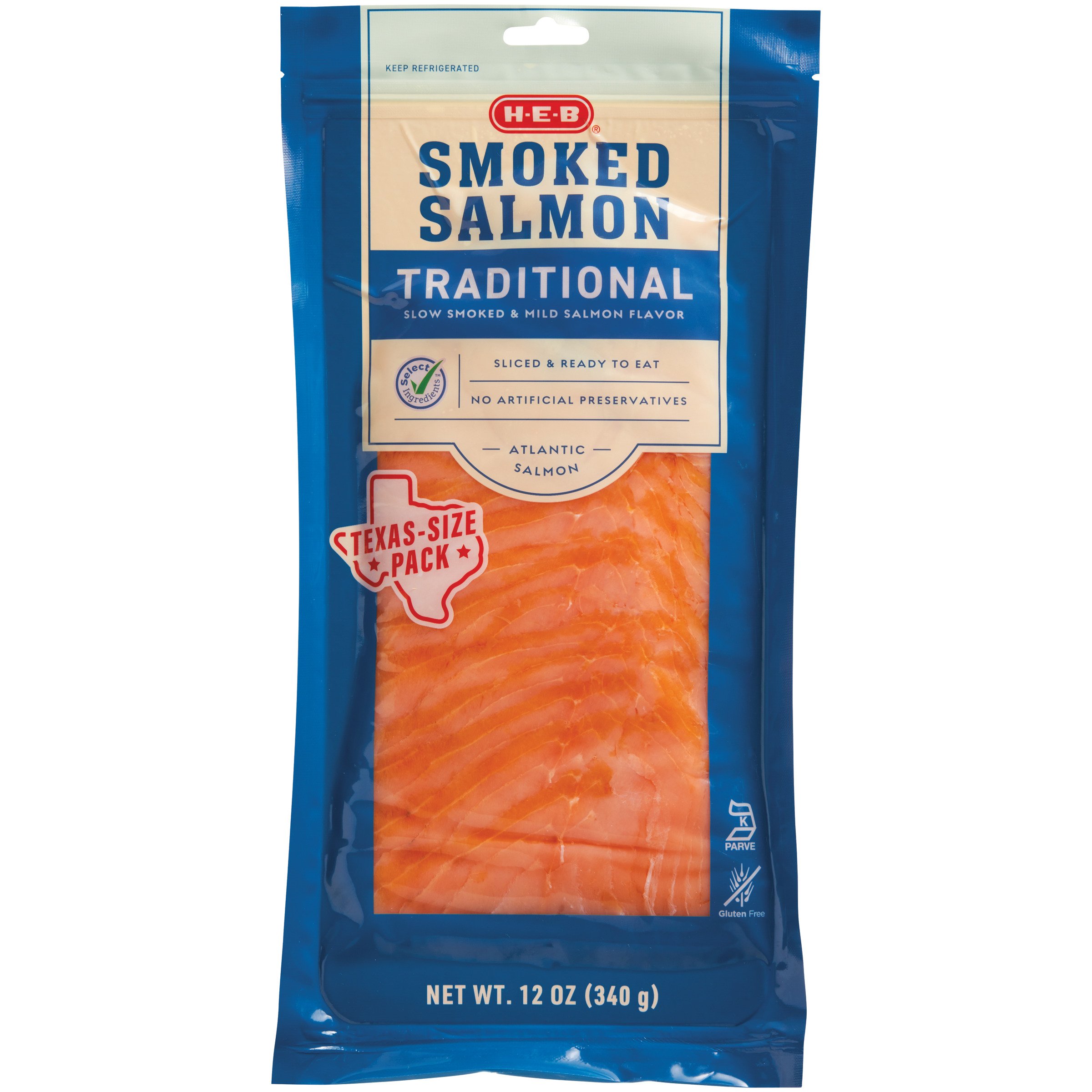 H E B Select Ingredients Nova Smoked Atlantic Salmon Shop Fish At H E B