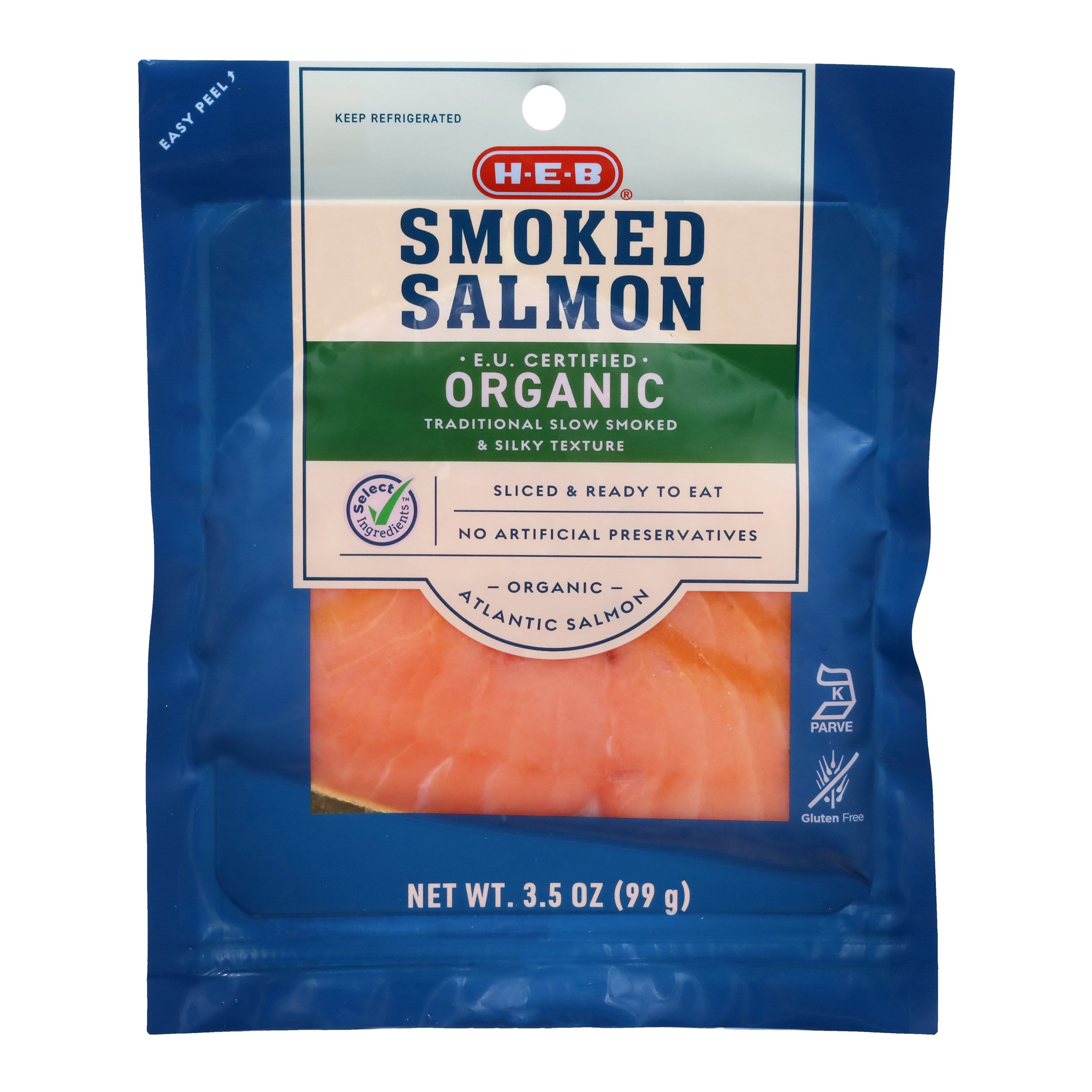 H-E-B Organic Smoked Atlantic Salmon – Traditional - Shop Fish at H-E-B