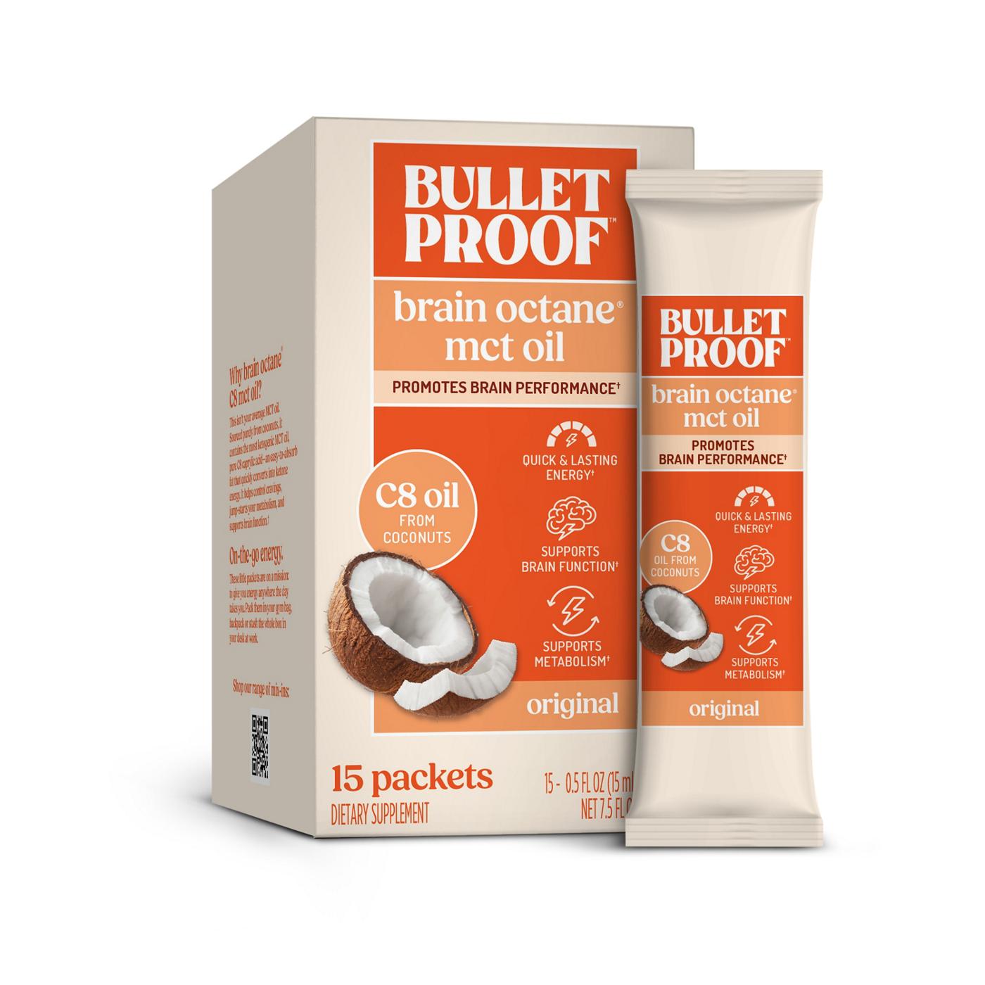 Bulletproof Brain Octane C8 MCT Oil Packets; image 1 of 4