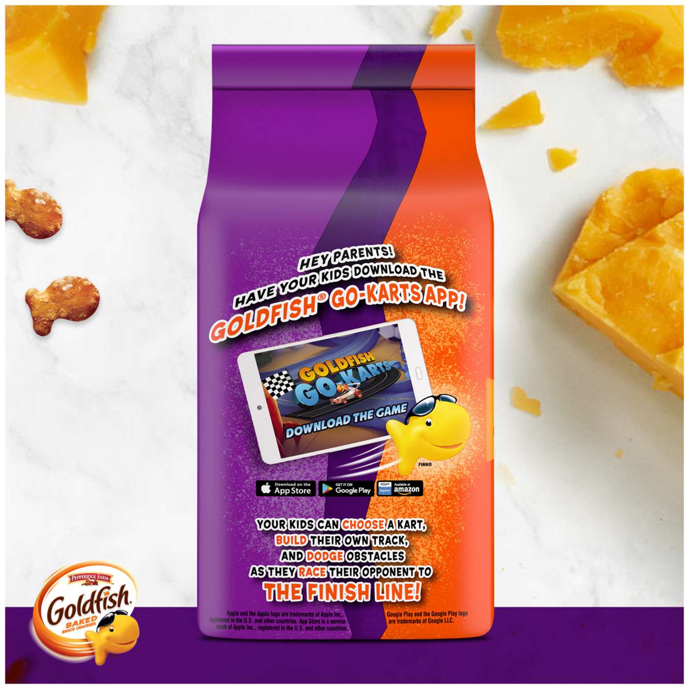 Pepperidge Farm Goldfish Mix Xtra Cheddar + Pretzel Crackers; image 6 of 10