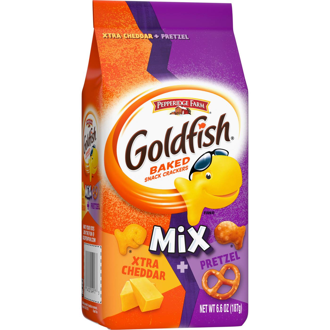 Pepperidge Farm Goldfish Mix Xtra Cheddar + Pretzel Crackers; image 9 of 10