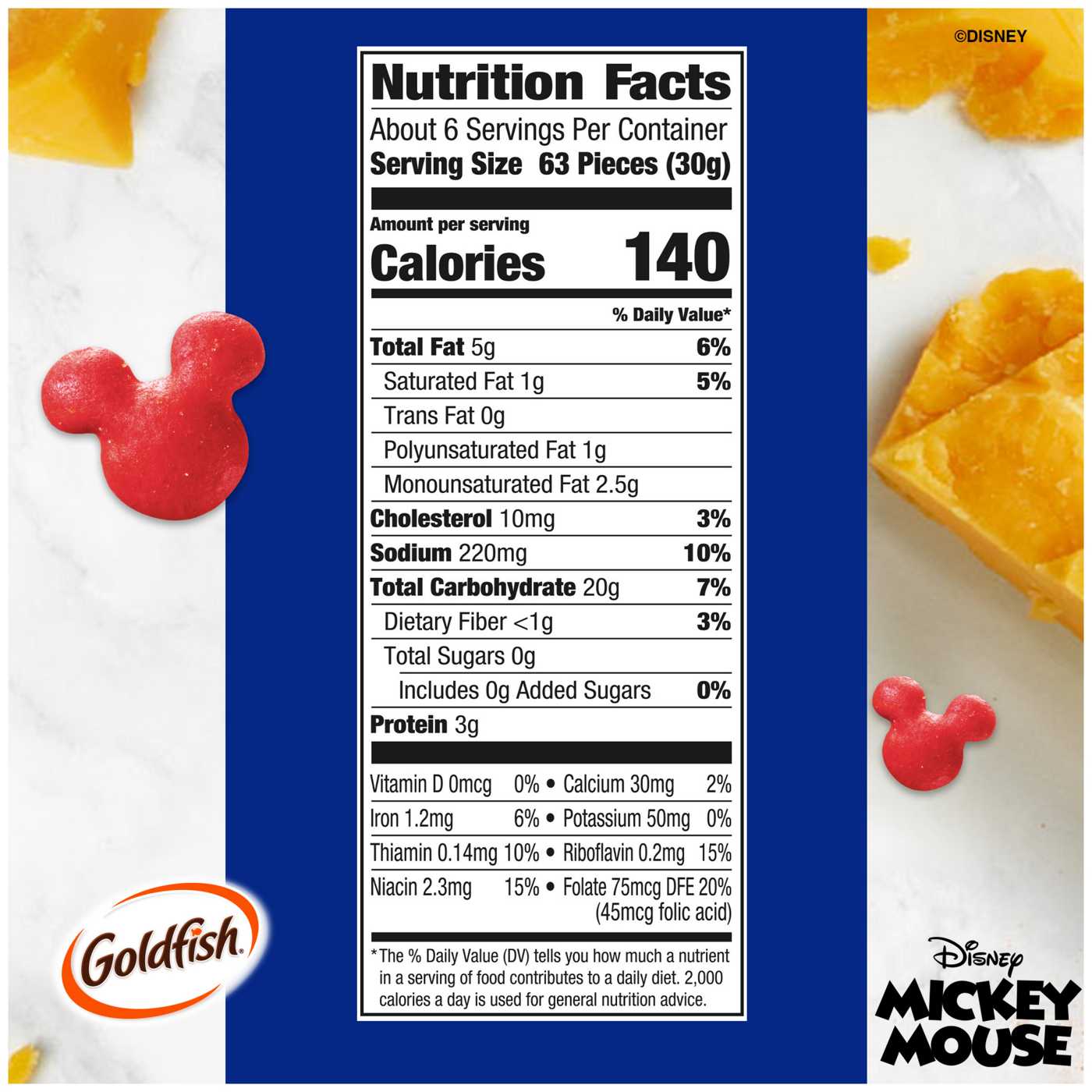 Goldfish Disney Mickey Mouse Cheddar Crackers; image 5 of 5