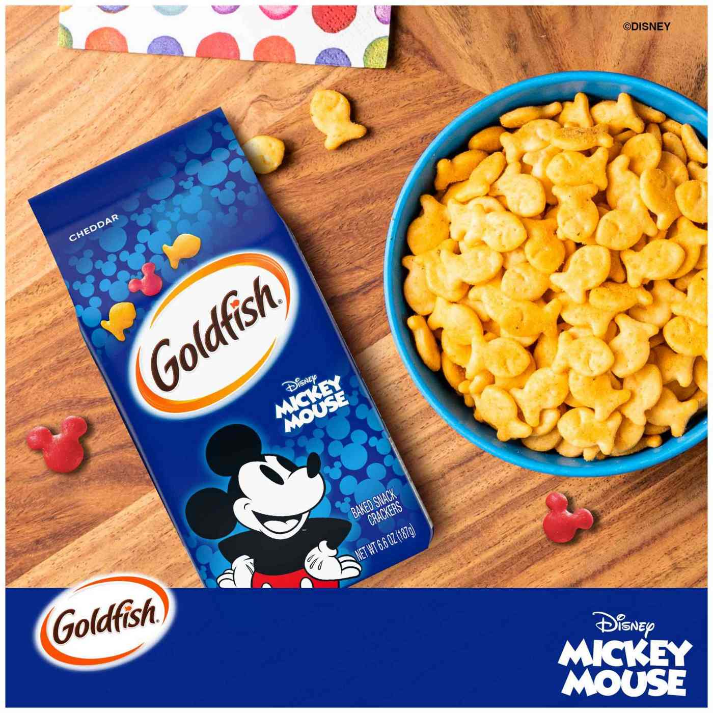 Pepperidge Farm Goldfish Disney Mickey Mouse Cheddar Crackers; image 8 of 9