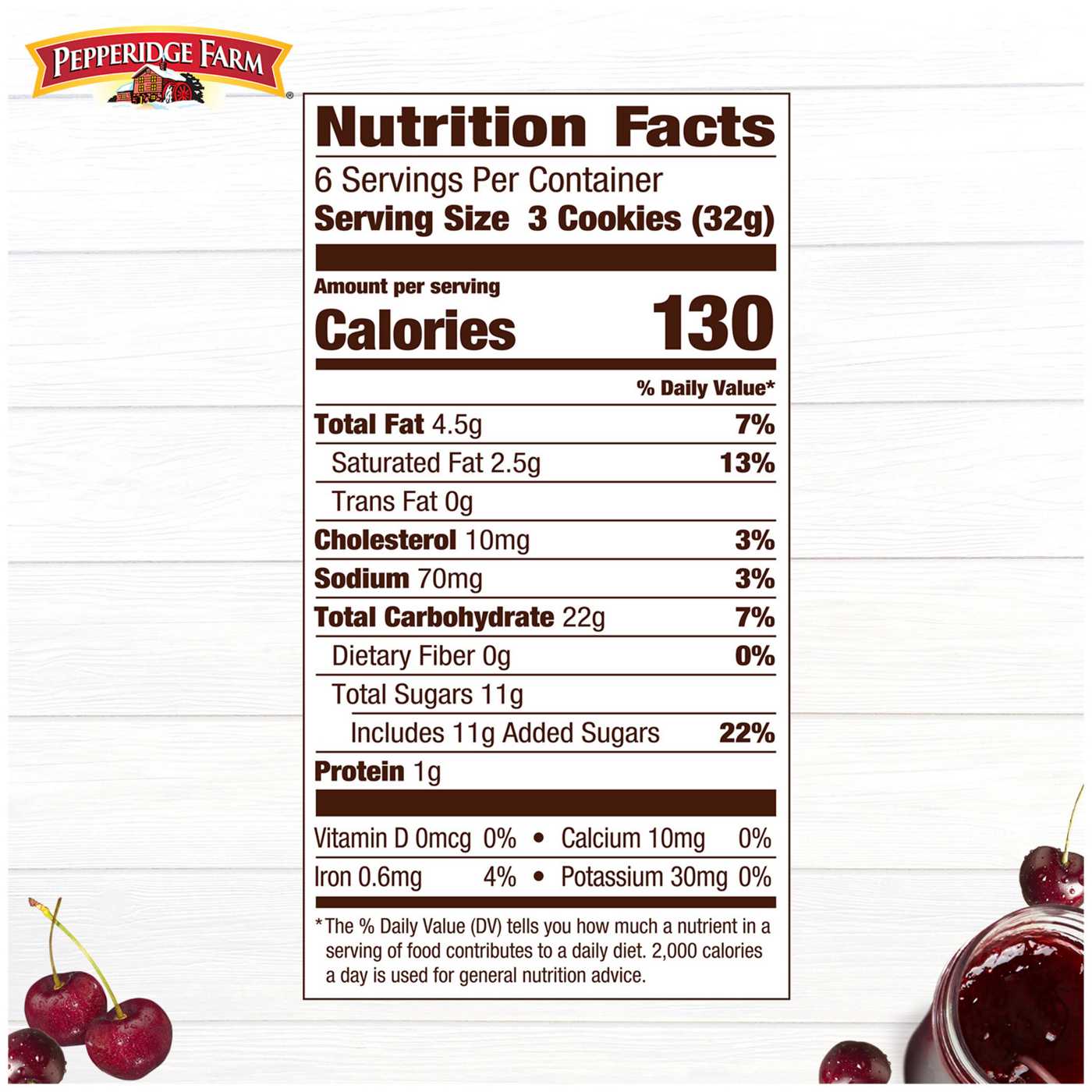 Pepperidge Farm Verona Cherry Thumbprint Cookies; image 9 of 9