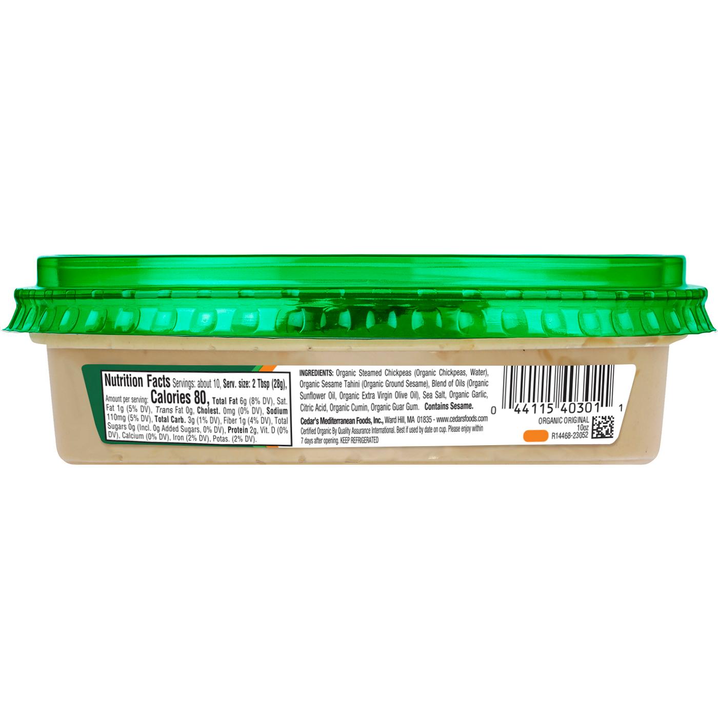 Cedar's Organic Original Hommus Shop Dip at HEB