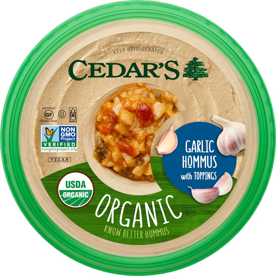 Cedar's Organic Garlic Hommus, 10 oz | Central Market - Really Into Food