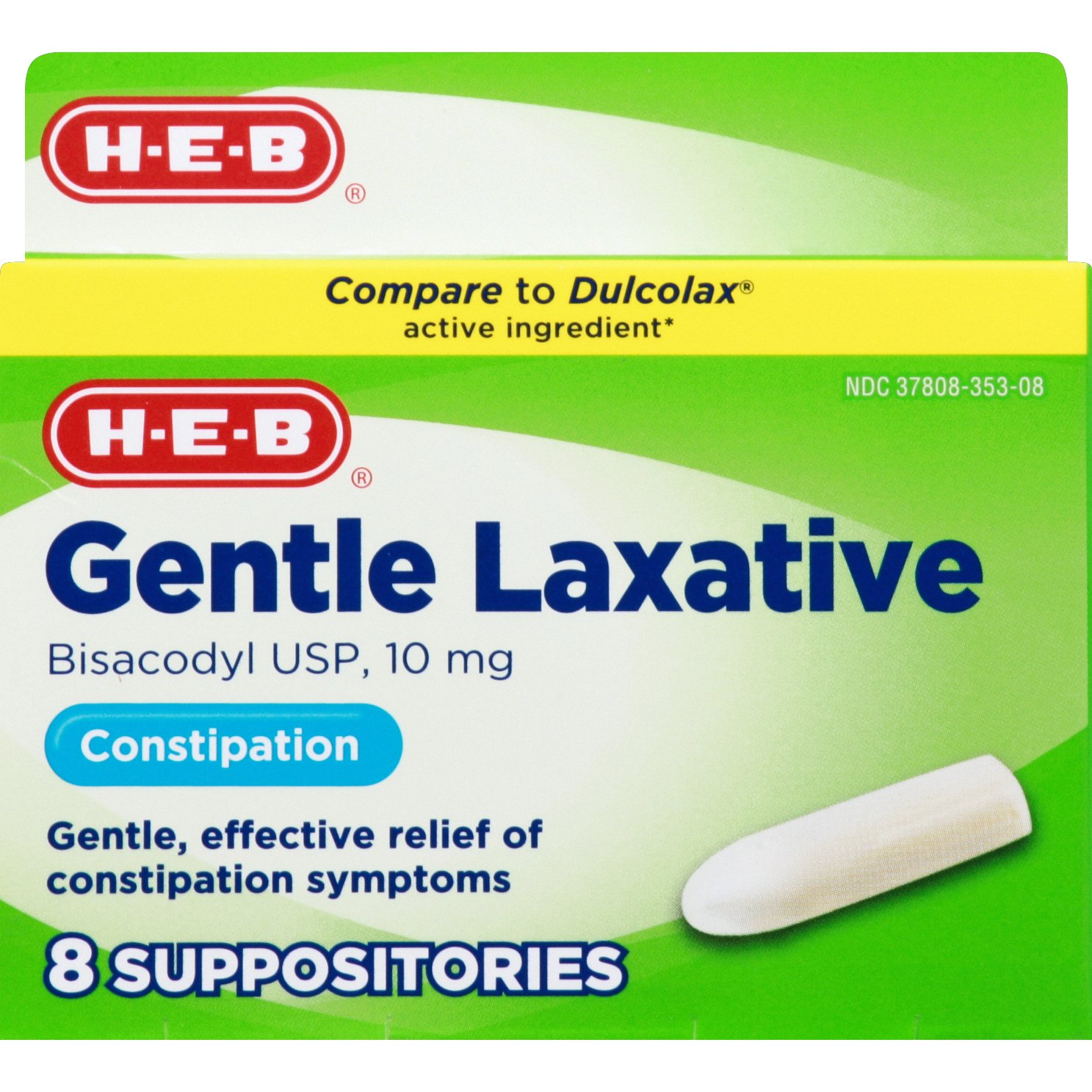 H E B Gentle Laxative Suppositories Shop Digestion And Nausea At H E B