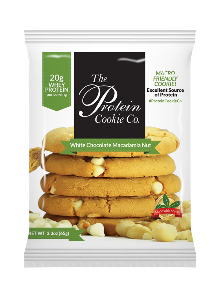 The Protein Cookie Company White Chocolate Macadamia Nut Shop Cookies